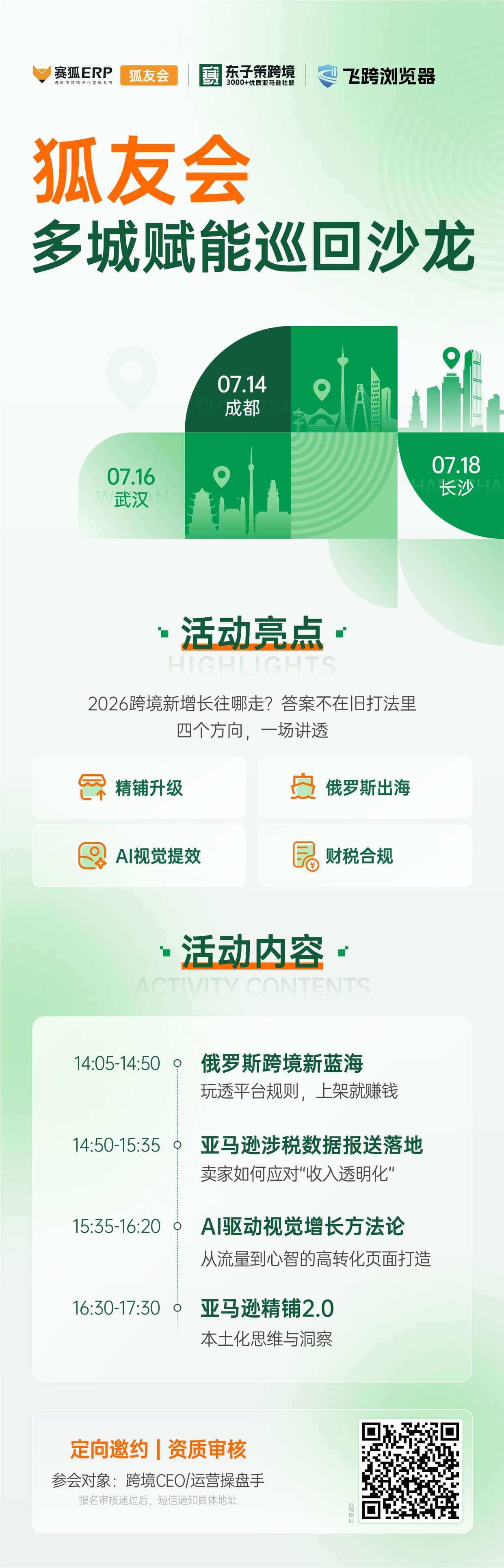 2026 赛狐狐友会多城赋能巡回沙龙